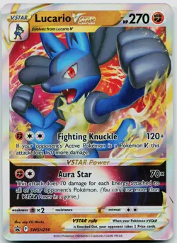 Lucario VSTAR SWSH214 Holofoil (H) SWSH: Sword & Shield Promo Cards - NM - Image 1