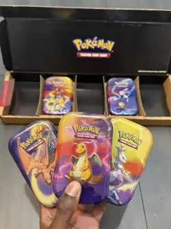 Pokemon Mini Kanto Power Tins - Complete Set (Contains Coins and Art Cards Only) - Image 2