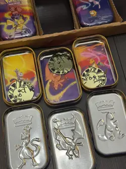 Pokemon Mini Kanto Power Tins - Complete Set (Contains Coins and Art Cards Only) - Image 4