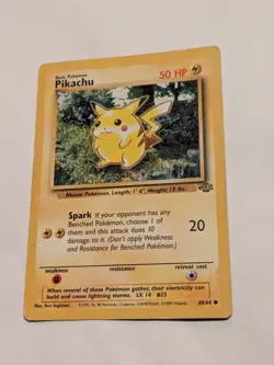Pikachu Common Jungle 60/64 Wotc Vintage Pokemon Card TCG #19 - Image 1