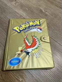 Vtg Pokemon Toy Site TCG Gold Collectors Card Album Binder Only Holds 80 - Image 1
