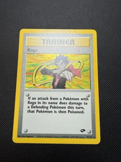 Koga 19/132 Gym Challenge Pokemon Card Holo LP+ - Image 1