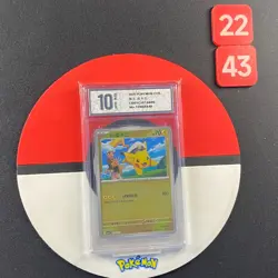 Captain Pikachu R CBB1C-07 04/09 Pokemon Card Chinese Grade10 - Image 1