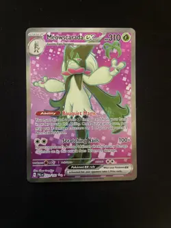 Pokemon Meowscarda EX Full Art Card Paldea Evolved 231/193 - Image 1