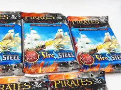 2008 WIZKIDS TRADING CARD GAME TCG PIRATES FIRE & STEEL SEALED BOOSTER PACKS X 7 - Image 3