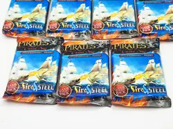 2008 WIZKIDS TRADING CARD GAME TCG PIRATES FIRE & STEEL SEALED BOOSTER PACKS X 7 - Image 4