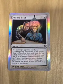 Head to Head - #014/140 (NM) Unhinged UNH Magic MTG - Foil - Image 1