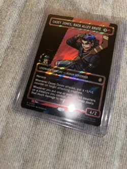 MTG Casey Jones Back Alley Brute Surge Foil TMNT Universes Beyond Pixel Art - Image 3