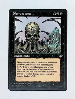 MTG - Magic The Gathering - Necropotence - Ice Age - NP/NM! - Image 1