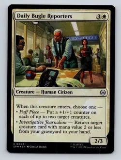 MTG Daily Bugle Reporters C0006 Marvel's Spider-Man FOIL NM - Image 1