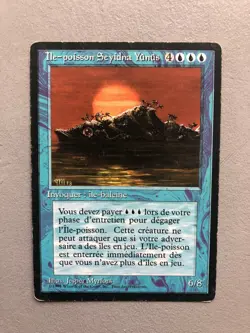 Mtg Carte Magic Fbb Island Fish Jasconius French HP - Image 1