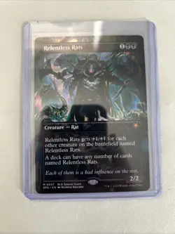 Relentless Rats (Borderless) #57 (NM) Special Guests SPG Magic MTG - Image 1
