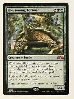 Blossoming Tortoise Wilds of Eldraine Non-Foil MTG NM - Image 1