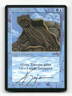 Giant Tortoise Arabian Nights # Autographed / Signed by Kaja Foglio - Image 1