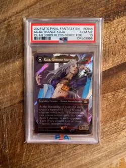 PSA 10 Trance Kuja, Fate Defied 0544 Character Borderless-Surge Foil MTG - Image 1