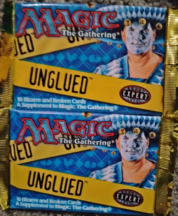Magic The Gathering UNGLUED Factory Sealed Booster 2 Pack lot WOC16019 (Expert) - Image 1