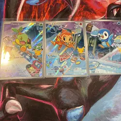 Pokemon TCG Chimchar Turtwig Piplup First Partner Illustration Collection Promos - Image 1