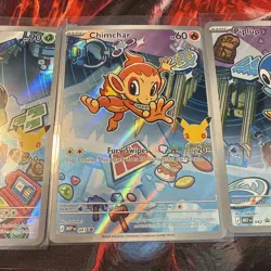 Pokemon TCG Chimchar Turtwig Piplup First Partner Illustration Collection Promos - Image 2