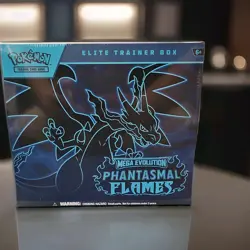 Pokemon TCG Mega Evolution Phantasmal Flames Elite Trainer Box Charizard - Image 1