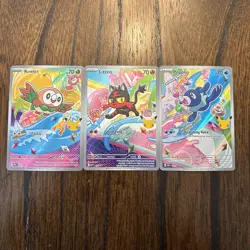 Pokemon 2026 First Partner Illustration Collection Series 1 Promos Set 43-45 - Image 1