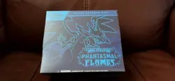 Pokemon Mega Evolution Phantasmal Flames Elite Trainer Box Promo Card & Sleeves - Image 1