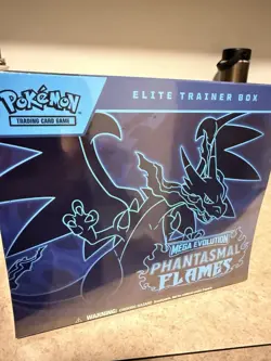 Pokemon Elite Trainer Box Mega Evolution Phantasmal Flames Charizard TCG - Image 1