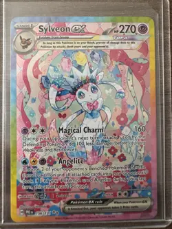 Pokemon Sylveon ex 156/131 Prismatic Evolutions Full Art Tera Holo 270 HP - Image 1