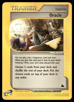 Pokemon Cards Oracle 138/144 Skyridge Uncommon LP - Image 1