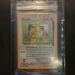 2000 Pokemon #10 Meowth Game Boy Black Star Promo Sealed,Original Wrapper SWIRL - Image 1