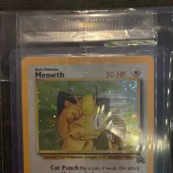 2000 Pokemon #10 Meowth Game Boy Black Star Promo Sealed,Original Wrapper SWIRL - Image 2
