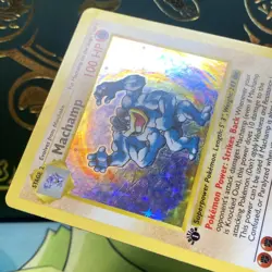 Pokemon TCG Machamp Holo Rare 1st Edition Shadowless Base Set MP + - Image 4