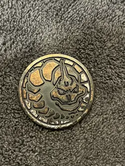 RARE Vintage Pokemon Pokemon card game Onix Bronze Plastic Coin Japanese Mint - Image 1
