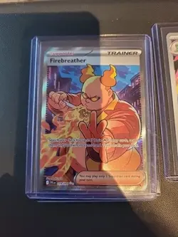 Pokemon Tcg Firebreather 119 094 Full Art Trainer Ultra Rare Phantasmal Flames - Image 1