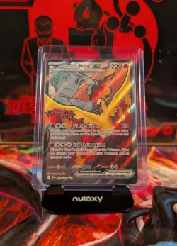 Team Rocket’s Moltres EX 208/182 STAMPED Ultra Rare Pokemon TCG Sv Destined NM - Image 1