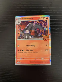 Pokemon Houndoom Trick or Trade Holo Rare 120 HP Card 034/198 English - Image 1