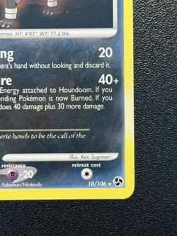 Houndoom 18/106 Great Encounters Rare Pokemon Card - Image 4