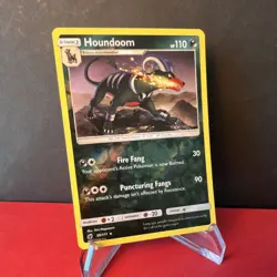 Pokemon Houndoom 59/111 SM-Crimson Invasion Reverse Holo Rare - NM - Image 1