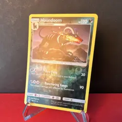 Pokemon Houndoom 59/111 SM-Crimson Invasion Reverse Holo Rare - NM - Image 2
