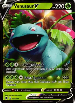 Pokemon TCG Venusaur V 001/073 Champion's Path Ultra Rare Holo NM - Image 1