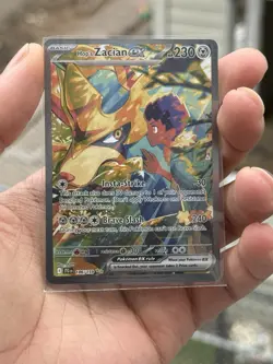 Pokemon Hop's Zacian ex 186/159 Sv09 Journey Together Holo Illustration Rare - Image 1