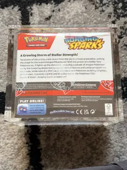 Pokemon TCG Surging Sparks Booster Box 36 Packs - New + Sealed in Acrylic Case - Image 2