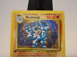Pokemon TCG Machamp Base Set 8/102 1st Edition Holo Rare 100 HP 1999 Wizards - Image 4