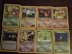 Vintage Pokemon 1st Edition Lot WOTC Charmander Giovannis Last Resort Lot Of 8 - Image 1