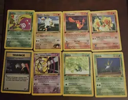 Vintage Pokemon 1st Edition Lot WOTC Charmander Giovannis Last Resort Lot Of 8 - Image 2
