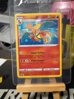 SPECIAL DELIVERY CHARIZARD SWSH075 HOLO POKEMON SEALED BLACK STAR PROMO SWSH 075 - Image 1