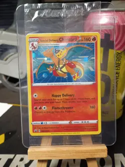 SPECIAL DELIVERY CHARIZARD SWSH075 HOLO POKEMON SEALED BLACK STAR PROMO SWSH 075 - Image 2