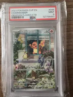 Pokemon Charmander #044 Scarlet & Violet Promo Holo English 2023 PSA 9 - Image 1