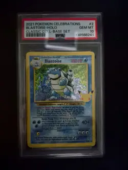 PSA 10 Blastoise 2/102 Celebrations Classic Collection Pokemon - Image 1