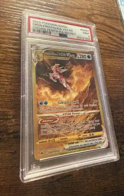 Pokemon 2023 Origin Forme Palkia VSTAR Crown Zenith GG67 Secret Holo PSA 9 - Image 1