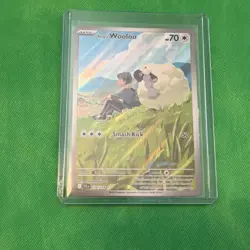 Pokemon Hop's Wooloo Illustration Rare Holo 170/159 Sv09 Journey 70HP Smash Kick - Image 1